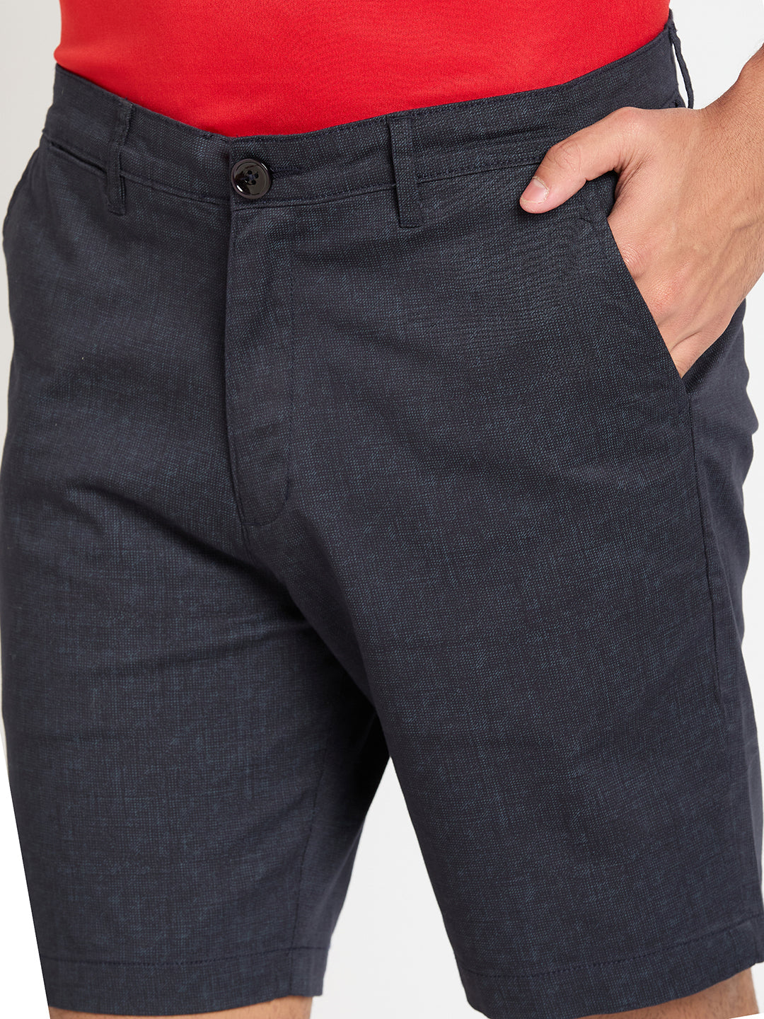 Navy Printed Short