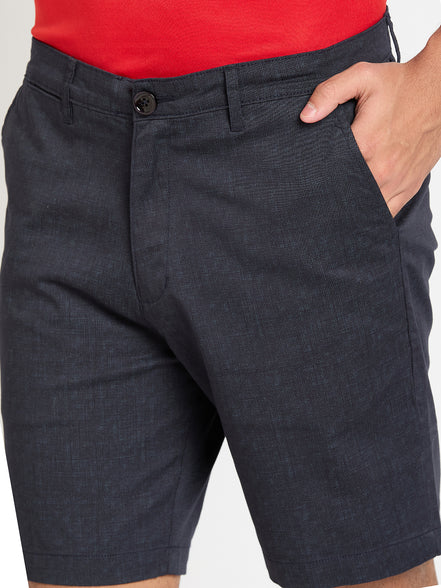 Navy Printed Short