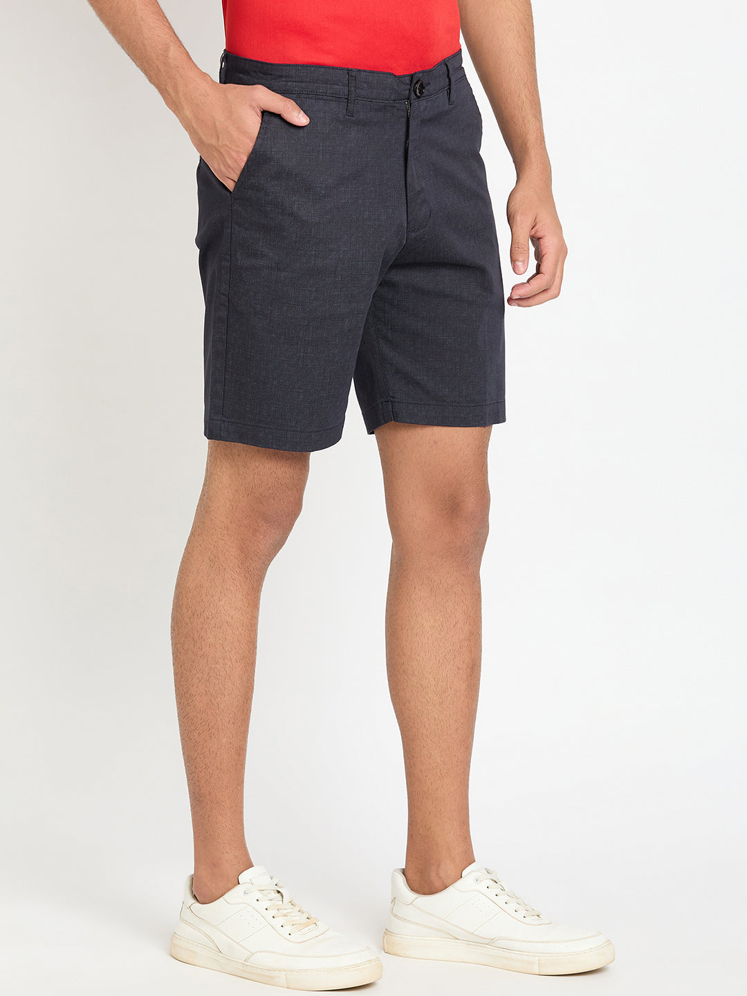 Navy Printed Short