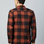 Brown Full Sleeve Casual Shirt