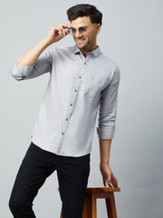 Grey Full Sleeve Casual Shirt