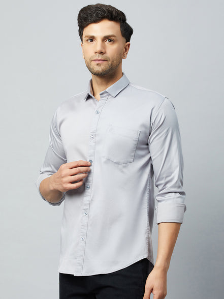 Grey Full Sleeve Casual Shirt