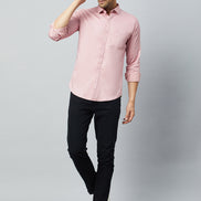 Pink Full Sleeve Casual Shirt