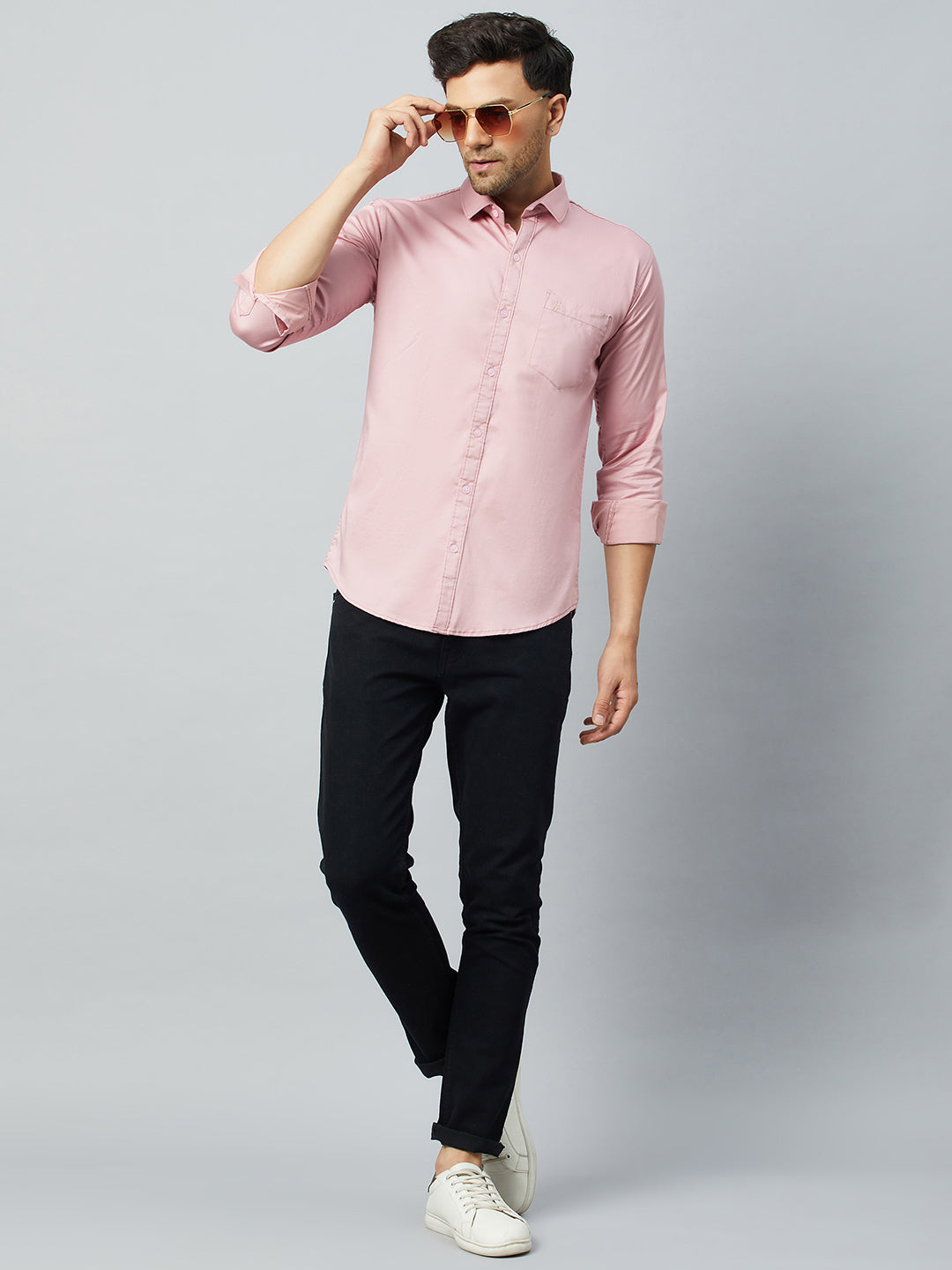 Pink Full Sleeve Casual Shirt