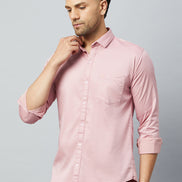 Pink Full Sleeve Casual Shirt