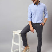Light Blue Solid Shirt