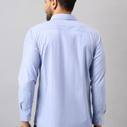 Light Blue Solid Shirt