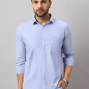 Light Blue Solid Shirt