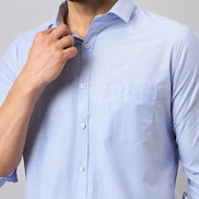 Light Blue Solid Shirt