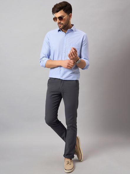 Light Blue Solid Shirt