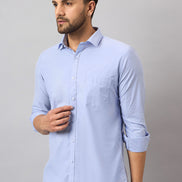 Light Blue Solid Shirt