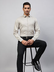 Grey Full Sleeve Formal Shirt