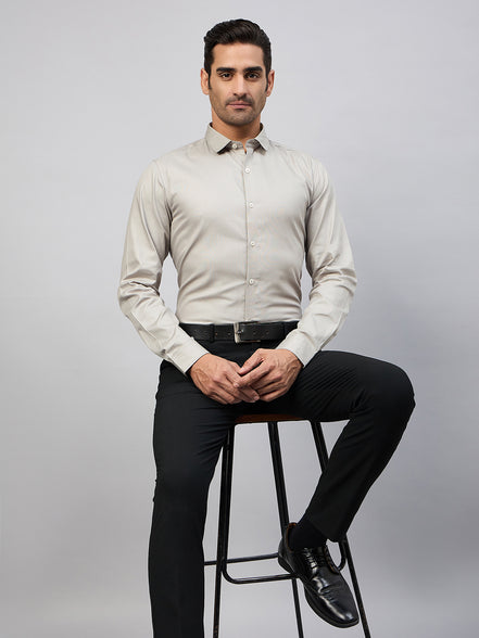 Grey Full Sleeve Formal Shirt