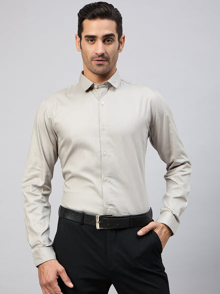 Grey Full Sleeve Formal Shirt