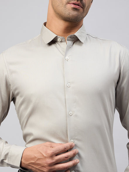Grey Full Sleeve Formal Shirt