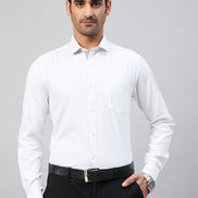 White Full Sleeve Formal Shirt