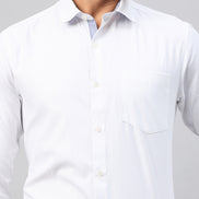 White Full Sleeve Formal Shirt