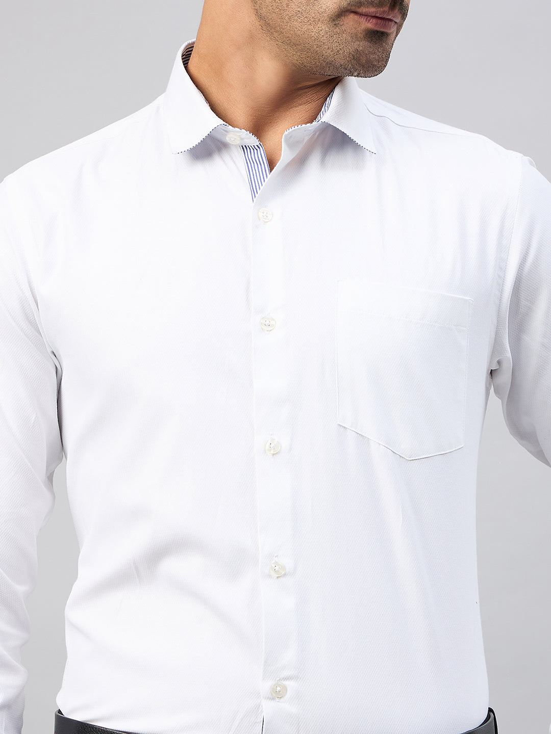 White Full Sleeve Formal Shirt