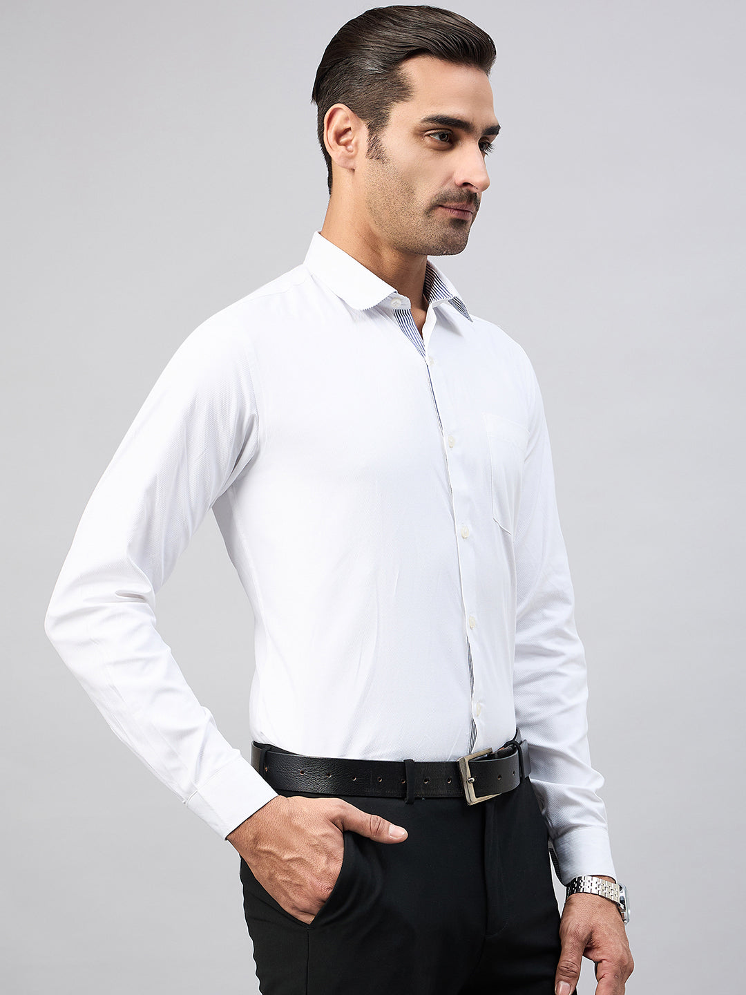 White Full Sleeve Formal Shirt