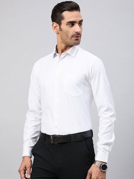 White Full Sleeve Formal Shirt