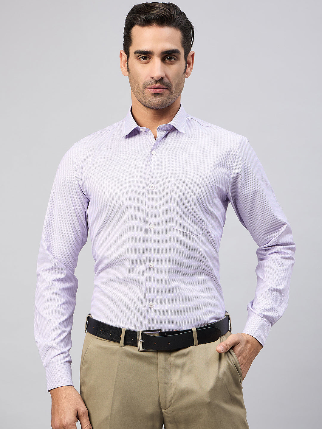 Lilac Full Sleeve Formal Shirt