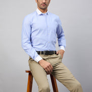 Blue Full Sleeve Formal Shirt