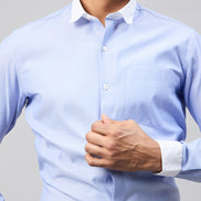 Blue Full Sleeve Formal Shirt