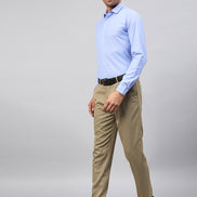 Blue Solid Formal Shirt
