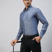 Indigo Full Sleeve Formal Shirt