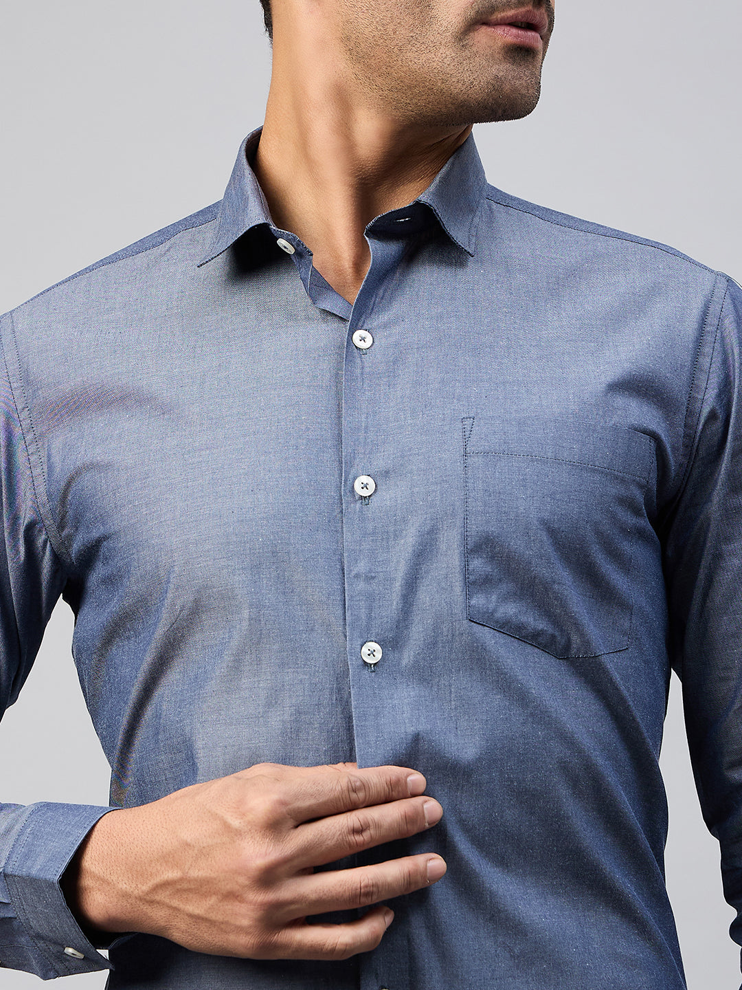 Indigo Full Sleeve Formal Shirt