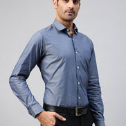 Indigo Full Sleeve Formal Shirt