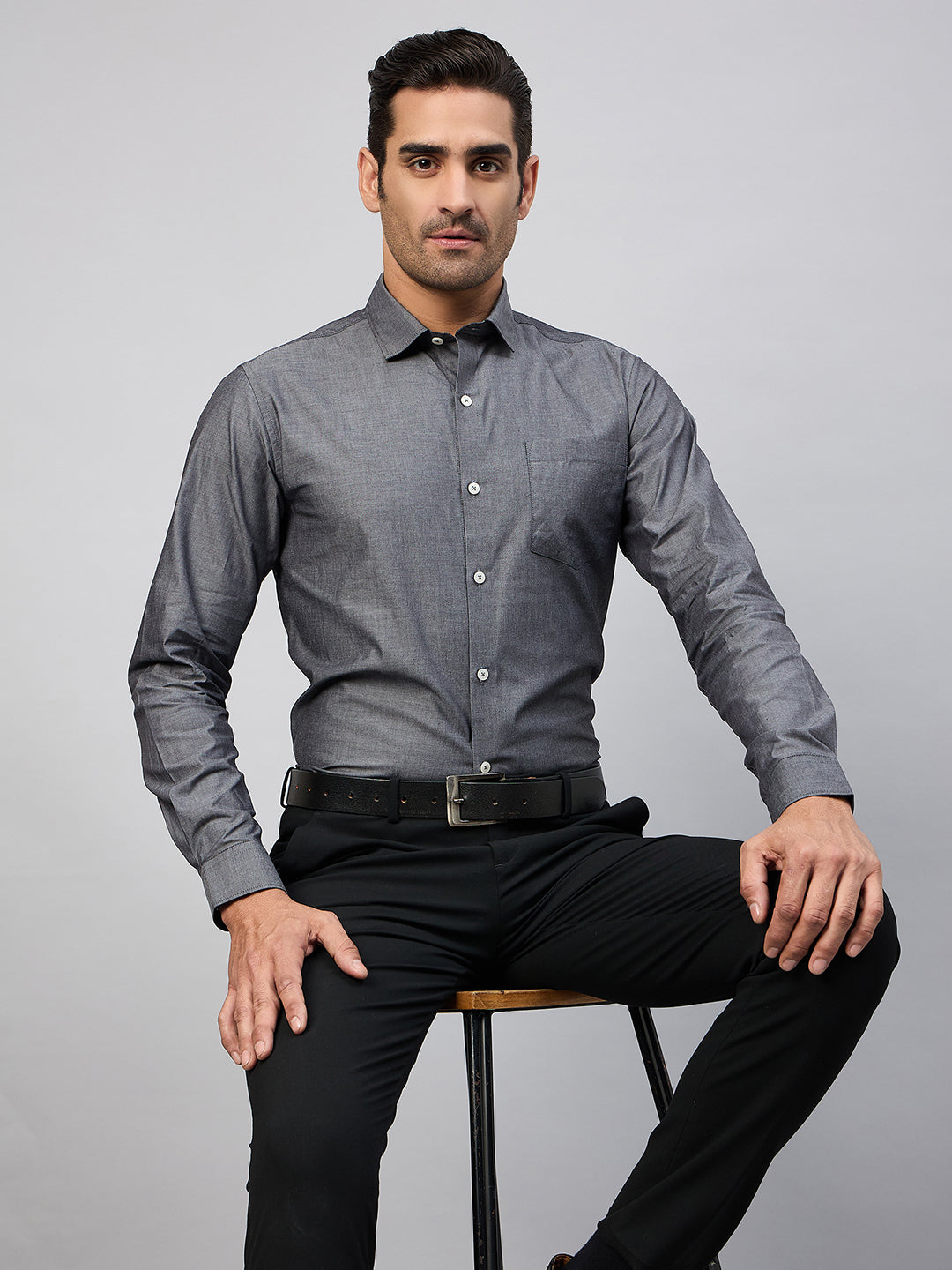 Charcoal Full Sleeve Formal Shirt
