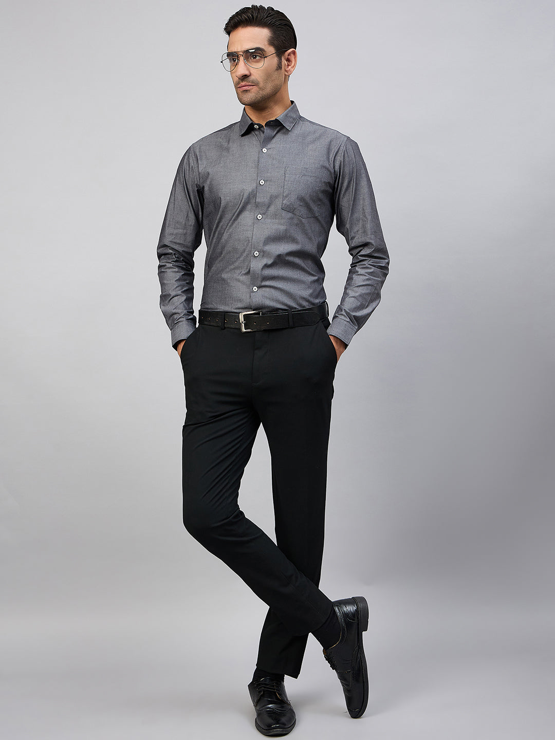 Charcoal Full Sleeve Formal Shirt