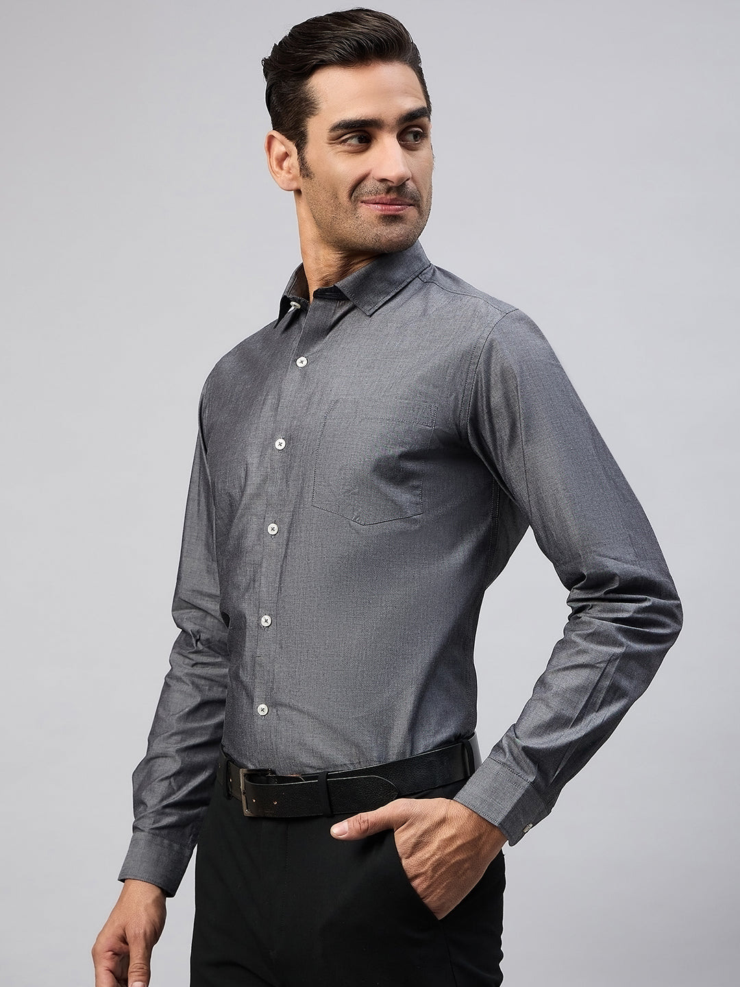 Charcoal Full Sleeve Formal Shirt