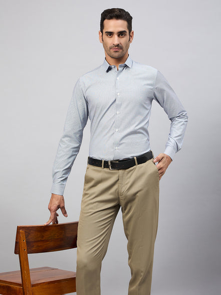 Light Grey Full Sleeve Formal Shirt