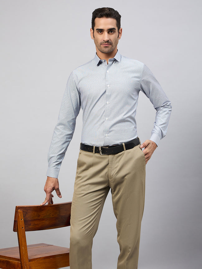 Light Grey Full Sleeve Formal Shirt