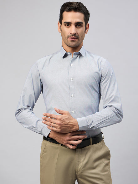 Light Grey Full Sleeve Formal Shirt