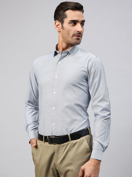 Light Grey Full Sleeve Formal Shirt