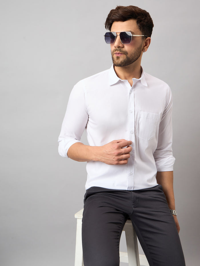 White Solid Shirt