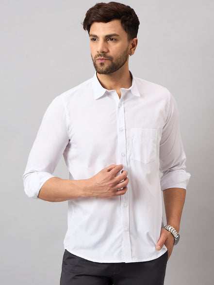 White Solid Shirt