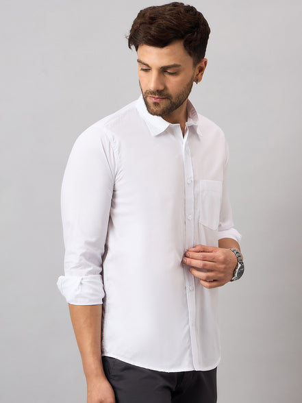 White Solid Shirt
