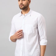 White Solid Shirt