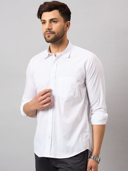 White Solid Shirt