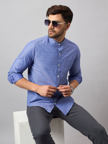 Blue Printed Shirt