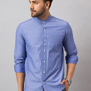 Blue Printed Shirt