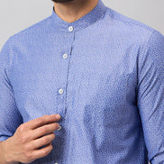 Blue Printed Shirt