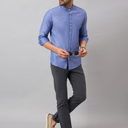 Blue Printed Shirt