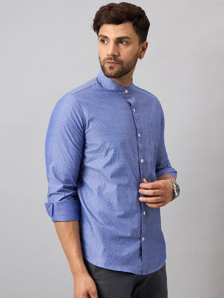Blue Printed Shirt