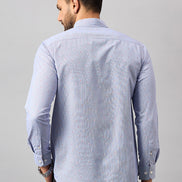 Blue Printed Shirt