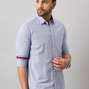 Blue Printed Shirt